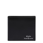 Polo Ralph Lauren usnjena denarnica - črna. Mala denarnica iz kolekcije Polo Ralph Lauren. Model izdelan iz naravnega usnja.