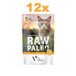 VetExpert Raw Paleo Sterilised mokra hrana za mačke, puran, 12 x 100 g
