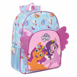 šolski nahrbtnik my little pony wild &amp; free modra roza 33 x 42 x 14 cm