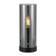 Črna namizna svetilka s steklenim senčnikom (višina 23 cm) Post – Markslöjd