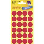 Avery Zweckform okrogle markirne nalepke 3004, 18 mm, 96 kosov, rdeče
