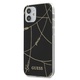 Guess GUHCP12SPCUCHBK iPhone 12 mini 5,4" črn/črn trdi ovitek Zlata verižica