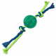 WEBHIDDENBRAND Igrača DOG FANTASY DENTAL MINT žoga z vrvjo zelena 7 x 28 cm