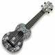 Pasadena WU-21F7-BK Soprano ukulele Floral Black