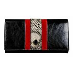 Peterson Žensko usnje denarnico Harjavalta rdeča, siva univerzalna