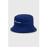 Bombažni klobuk Champion mornarsko modra barva - mornarsko modra. Klobuk iz kolekcije Champion. Model z ozkim robom, izdelan iz enobarvnega materiala.