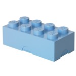 LEGO škatla za deset 8 - bledo modra 100 x 200 x 75 mm