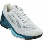 Wilson Rush Pro 4.0 Mens Tennis Shoe White/Blue Coral/Blue Alton 44 Moški teniški copati