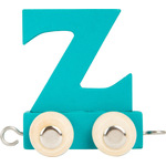 Leseni vlak barvna črka abecede Z