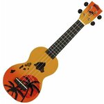 Mahalo Hawaii Soprano ukulele Hawaii Orange Burst