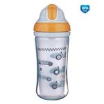 Canpol babies športna steklenica s silikonsko slamico AVTO, 260 ml