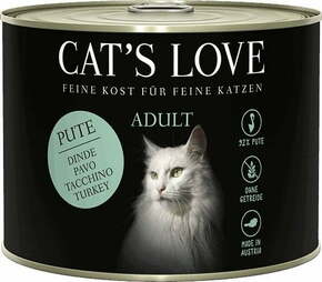 Cat's Love Mokra hrana za mačke "Adult Turkey Pur" - 200 g