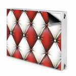 tulup.si Pokrov radiatorja Rdeče in belo pikast vzorec 90x60 cm