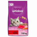 Whiskas 1+ mačja hrana, govedina, 3,8 kg