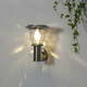 Stenska zunanja solarna LED svetilka Star Trading Pireus, višina 27 cm