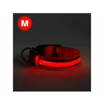 yummie yummie ovratnica z LED osvetlitvijo - USB z baterijo - velikost M (48cm) - rdeča