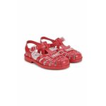 Otroški sandali Kenzo Kids rdeča barva - rdeča. Otroški sandali iz kolekcije Kenzo Kids. Model izdelan iz sintetičnega materiala.
