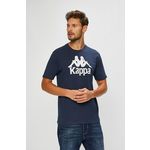 Kappa t-shirt - mornarsko modra. T-shirt iz kolekcije Kappa. Model izdelan iz pletenine s potiskom.