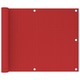vidaXL Balkonsko platno rdeče 75x300 cm HDPE