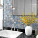 shumee Samolepilne mozaik ploščice 11 kosov sive in modre 30x30 cm