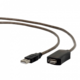 Gembird kabel gembird uae-01-5m (usb 2.0 m - usb 2.0 f; 5m; črna barva)