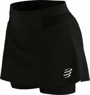Compressport Performance Skirt W Black XS Tekaške kratke hlače