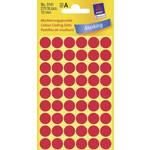 Avery Zweckform okrogle markirne nalepke 3141, 12 mm, 270 kosov, rdeče