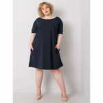 BASIC FEEL GOOD Ženska plus velikost obleka BELLAMY mornarsko modra RV-SK-6639.02X_364871 XL