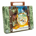Mikro Trading JURSKI SVET, raziskovalni kovček s povečevalnim steklom, pisalnimi pripomočki in kompletom fosilov dinozavrov