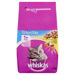 shumee Whiskas Sterilna piščanca 1,4 kg - suha hrana za mačke po sterilizaciji s piščancem 1,4 kg