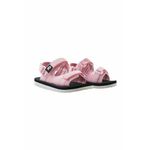 Otroški sandali Reima Minsa 2.0 roza barva - roza. Otroški sandali iz kolekcije Reima. Model izdelan iz kombinacije sintetičnega in tekstilnega materiala.