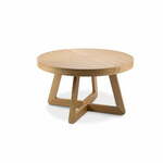 Raztegljiva miza s hrastovimi nogami Windsor &amp; Co Sofas Bodil, ø 130 cm