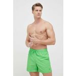 Kopalne kratke hlače Tommy Hilfiger zelena barva - zelena. Kopalne kratke hlače iz kolekcije Tommy Hilfiger. Model izdelan iz enobarvnega materiala.
