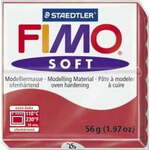 Plastelin, 56 g, FIMO "Soft", rdeč