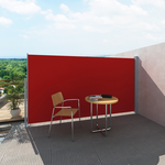 vidaXL Platnena Stena za Dvorišče ali Teraso 160 x 300 cm, Rdeče Barve