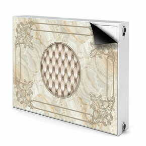 Tulup.si Pokrov radiatorja Eleganten marmorni vzorec 110x60 cm