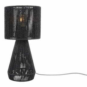 Črna namizna svetilka s senčnikom iz papirnatega prepleta (višina 40 cm) Forma Cone – Leitmotiv