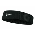 Naglavni trak Nike črna barva - črna. Naglavni trak iz kolekcije Nike. Model izdelan iz tkanine s tehnologijo za odvajanje vlage.