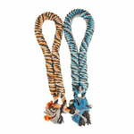 Duvo+ DUVO+ Zvit žvečilni vrv z vozlom modra/oranžna 4,4cm/120cm