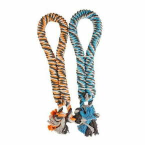 Duvo+ DUVO+ Zvit žvečilni vrv z vozlom modra/oranžna 4