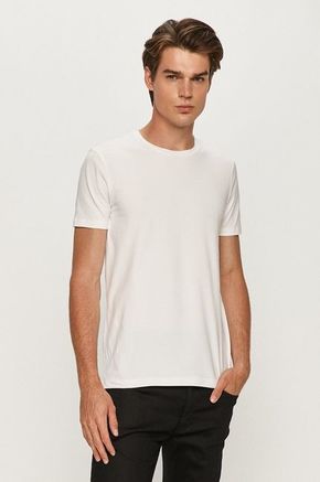 HUGO t-shirt (2-pack) - bela. Lahek T-shirt iz kolekcije HUGO. Model izdelan iz tanke