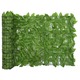 VIDAXL Balkonsko platno z zelenim listjem 400x75 cm
