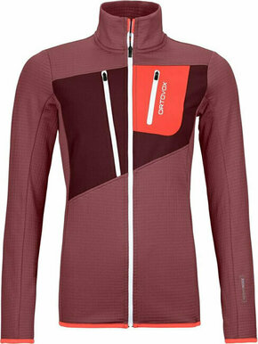 Ortovox Fleece Grid Jacket W Mountain Rose L Pulover na prostem