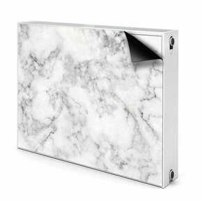 Tulup.si Pokrov radiatorja Beli marmor 100x60 cm