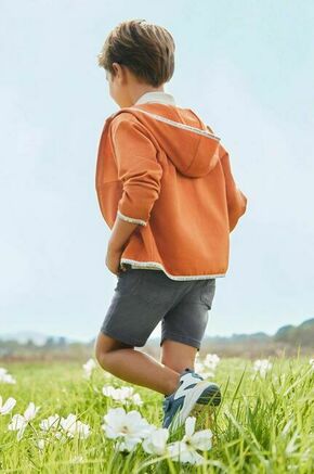 Otroške kratke hlače iz jeansa Mayoral soft denim jogger siva barva - siva. Otroške kratke hlače iz kolekcije Mayoral. Model izdelan iz jeansa.