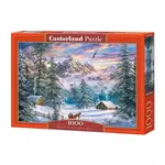 WEBHIDDENBRAND CASTORLAND Puzzle Božič v gorah 1000 kosov