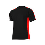 LAHTI majica, črno rdeča, L, 180g/M2 L4022703