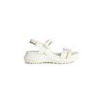 Sandali Geox D SORAPIS GRIP ženski, bela barva, D35TBB 04611 C1000 - bela. Sandali iz kolekcije Geox. Model izdelan iz kombinacije naravnega usnja in tekstilnega materiala.