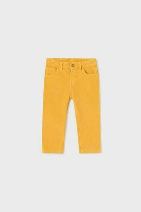 Hlače za dojenčka Mayoral rumena barva - rumena. Kratke hlače za dojenčka iz kolekcije Mayoral. Model izdelan iz enobarvne tkanine.