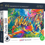 Trefl Prime puzzle 500 UFT - Barvni brizgi: Tiger